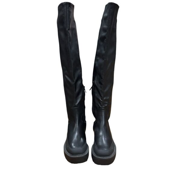 Revolve Sam Edelman Lerue Over The Knee Tall Lug Boots - Picture 7 of 13